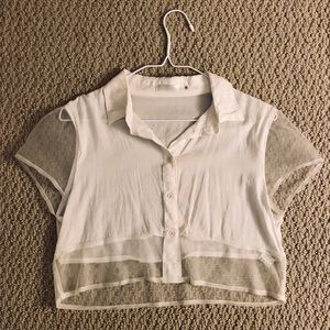 LF brand Millau crop blouse